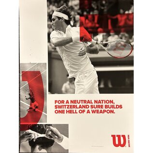 Wilson Poster 5-8: Federer Swiss Weapon (18"x24")
