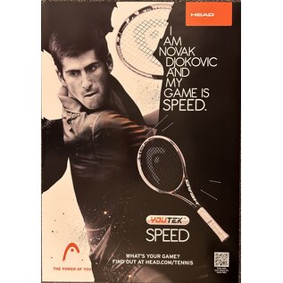Head/Penn Poster 6-3: Djokovic Speed (19"x27")