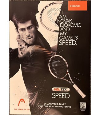 Head/Penn Poster 6-3: Djokovic Speed (19"x27")
