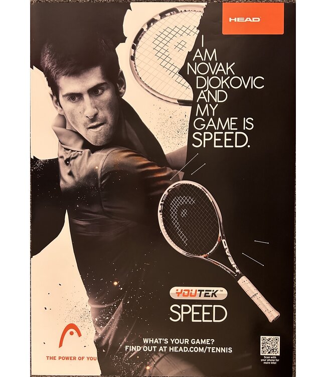 Head/Penn Poster 6-3: Djokovic Speed (19"x27")