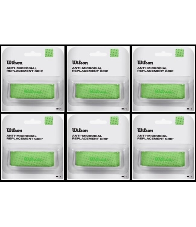 Wilson Dual Performance Anti-Microbial Replacement Grip 6-pack