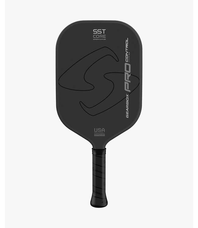 Gearbox Pro Control Integra Pickleball Paddle (Black / Silver)