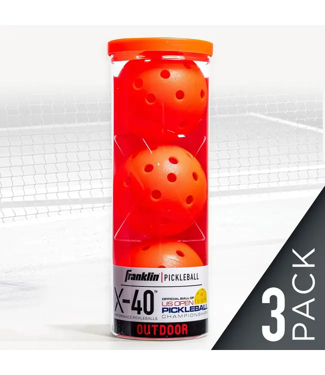 Franklin Sports Inc. Pickleball X-40 Outdoor 3 Pack