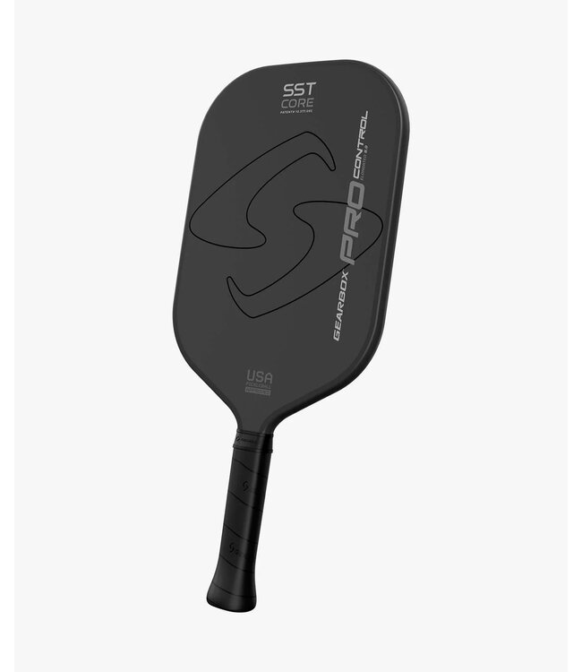 Gearbox Pro Elongated Control Pickleball Paddle (Black / Silver)