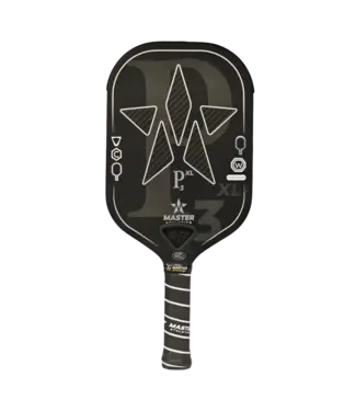 Master Athletics P3XL Pickleball Paddle Black/Silver 16mm