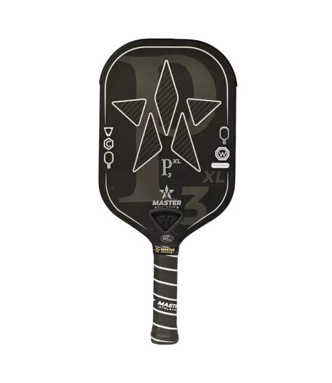 Master Athletics P3XL Pickleball Paddle Black/Silver 16mm