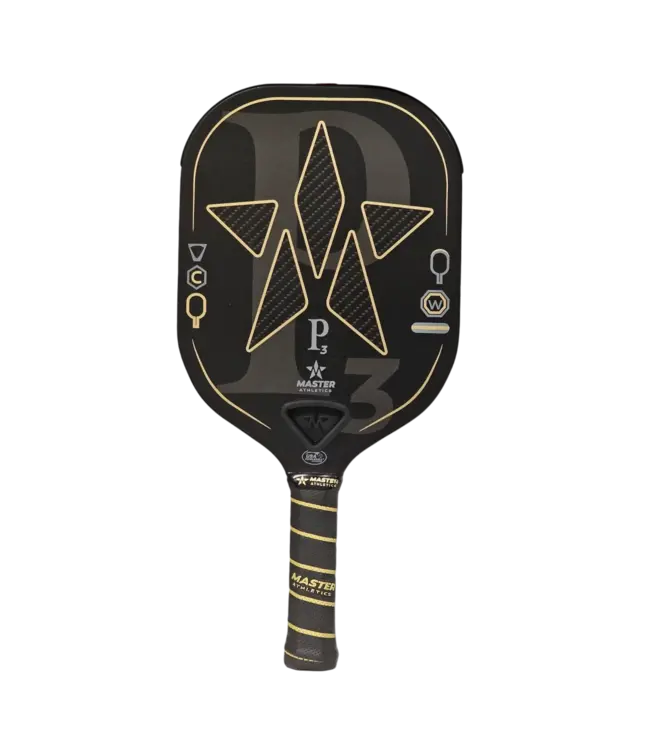 Master Athletics P3 Pickleball Paddle Black/Gold 16mm