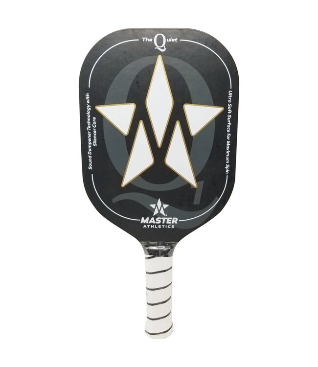 Master Athletics Q1 Pickleball Paddle Black/White 10.5mm