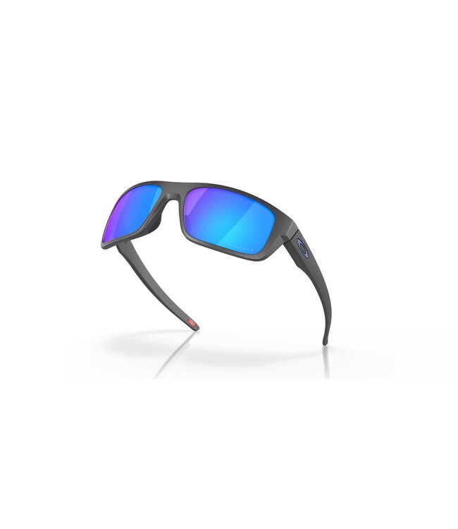 Oakley Drop Point Sunglasses (Matte Dark Grey Frame) - Prizm Sapphire Polarized Lenses