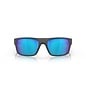 Oakley Drop Point Sunglasses (Matte Dark Grey Frame) - Prizm Sapphire Polarized Lenses