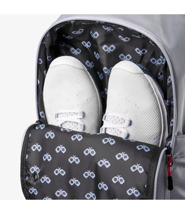 Wilson Pickleball Backpack Grey/Red