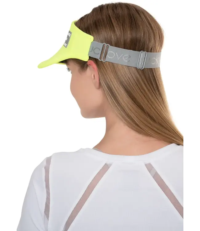 Lucky In Love Lucky Logo Stretch Visor NYellow