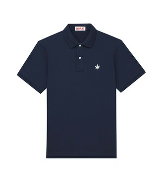 Boast 1983 Classic Pique Polo Navy/White Leaf Ms