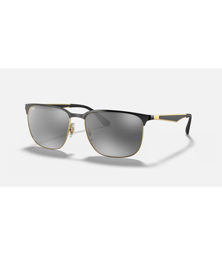 Rayban RB3569 Black Arista/Gray Mirror/Silver Gradient