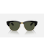 Rayban Mega Clubmaster Black on Arista Gold/Green
