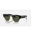 Rayban Mega Clubmaster Black on Arista Gold/Green