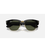 Rayban Mega Clubmaster Black on Arista Gold/Green