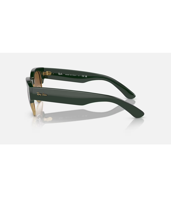 Rayban Mega Clubmaster Green on Arista Gold/Clr. Grad. Brn.