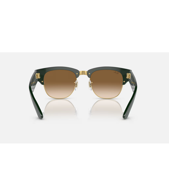 Rayban Mega Clubmaster Green on Arista Gold/Clr. Grad. Brn.
