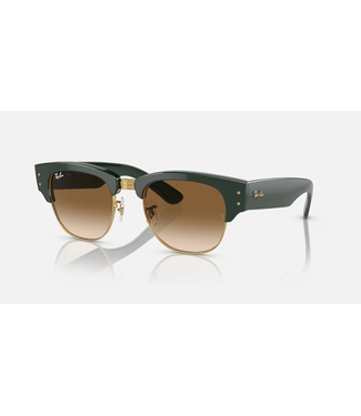 Rayban Mega Clubmaster Green on Arista Gold/Clr. Grad. Brn.