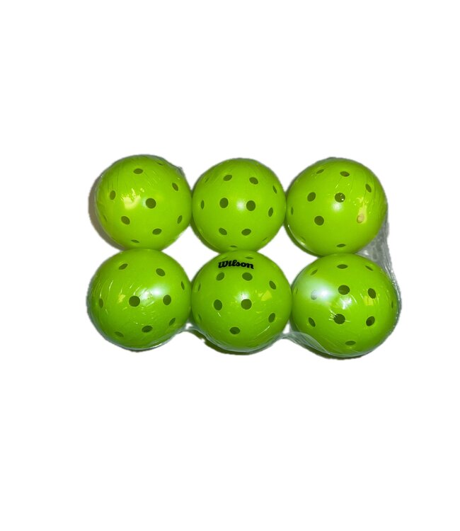 Wilson Max 40 Outdoor Pickleballs 6 Pack