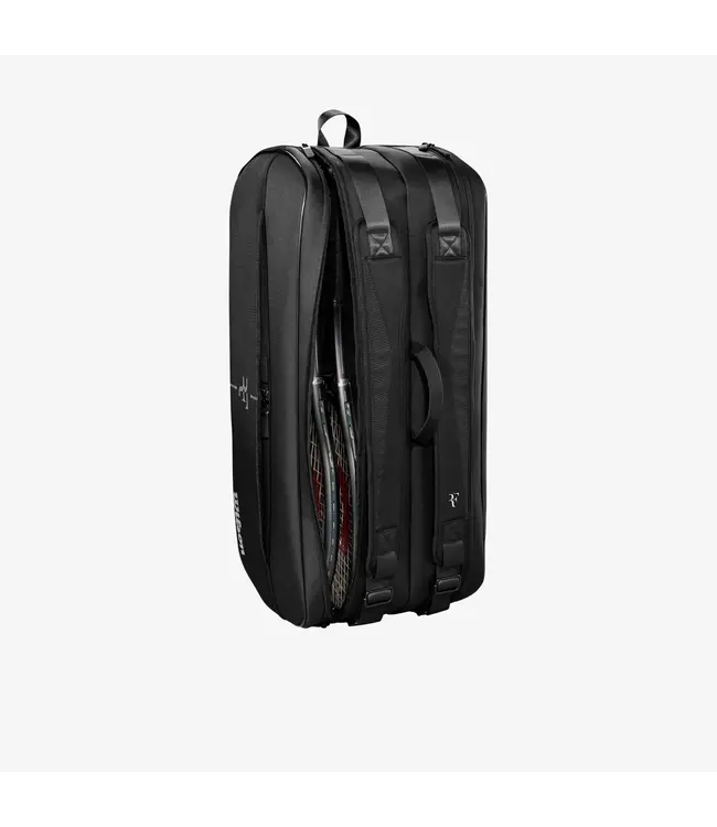 Wilson RF Tournament Racquet Bag 9 Pack Laver Cup Black
