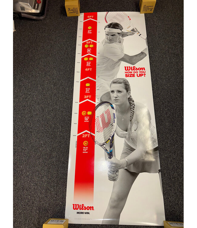 Wilson Wilson Federer Azarenka Junior Racket Poster 27" x 75"
