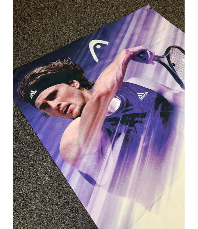 Zverev Head Gravity Banner 32" x 70"