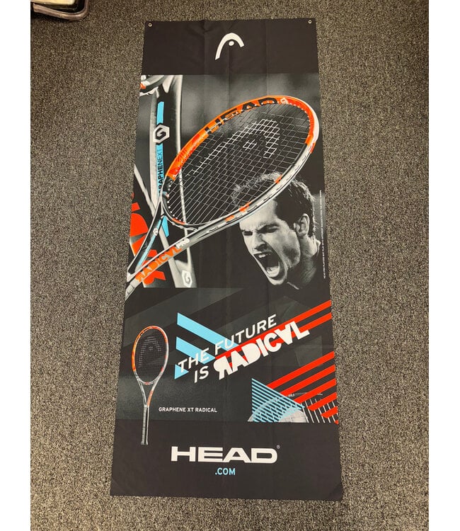 Andy Murray Head Radical Banner 32" x 79"