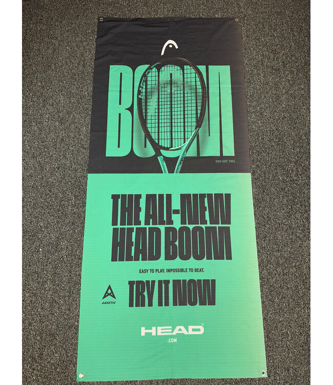 Head Boom Banner 31" x 71"