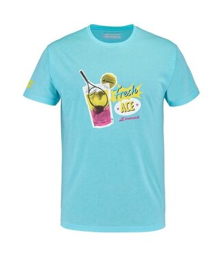 Babolat Exercise Message Tee M's Angel Blue Hthr