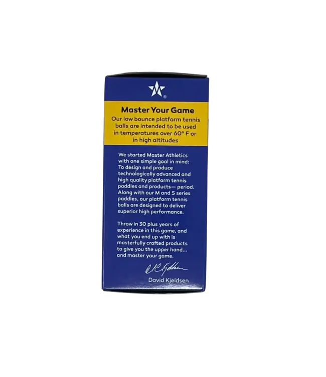 Master Athletics Low Bounce Platform Tennis Balls 2 pack