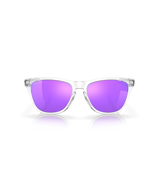 Oakley Frogskins Polished Clear w/ Prizm Violet