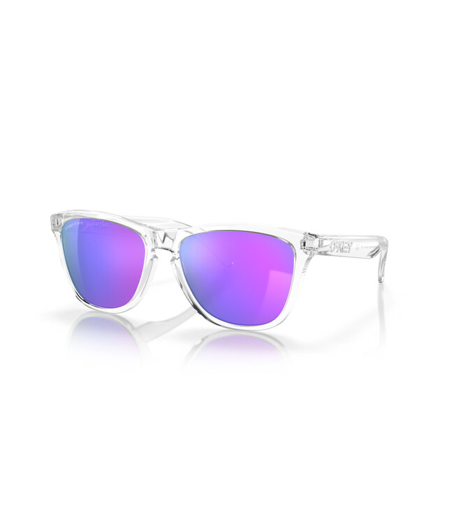 Oakley Frogskins Polished Clear w/ Prizm Violet