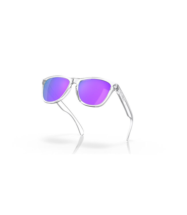 Oakley Frogskins Polished Clear w/ Prizm Violet