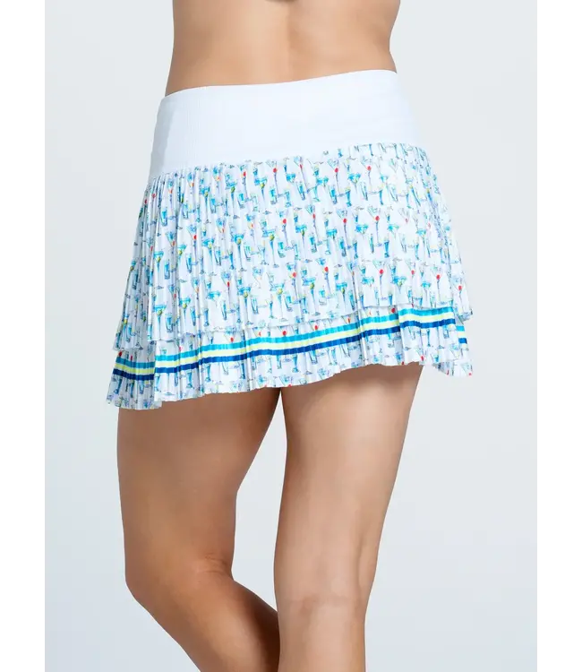 Lucky In Love Martini Gras Pleated Skirt 14"