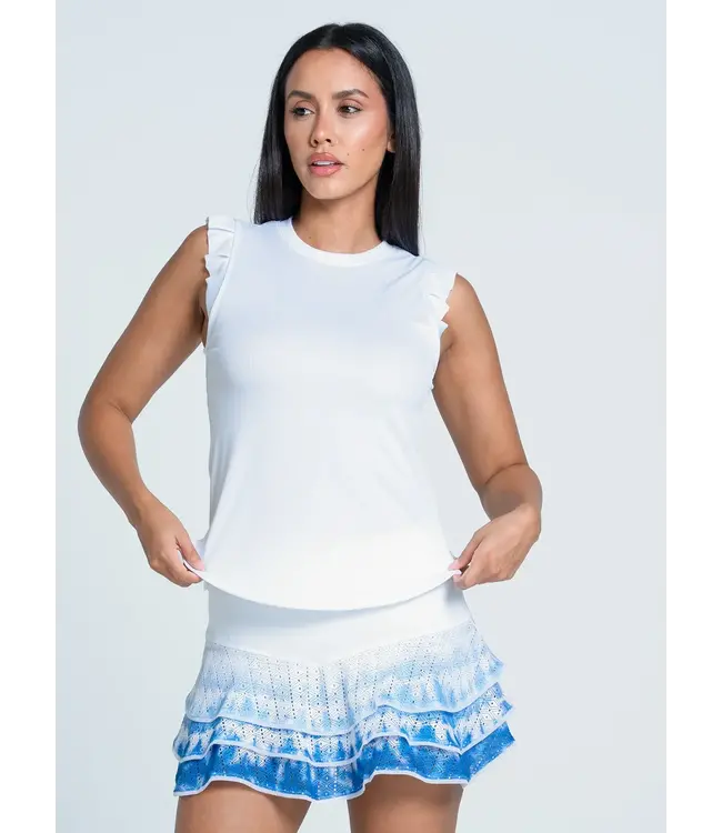 Lucky In Love Shibori Lace Boho Skirt 13"