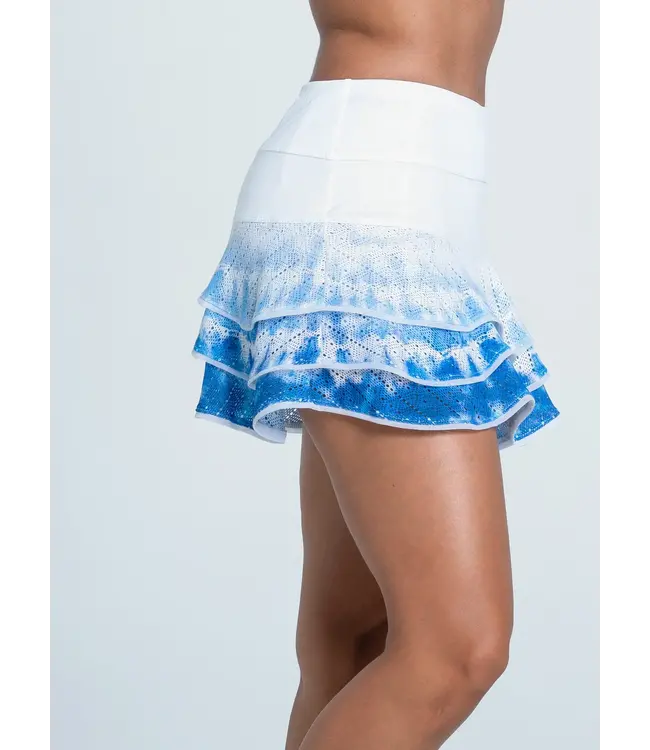 Lucky In Love Shibori Lace Boho Skirt 13"