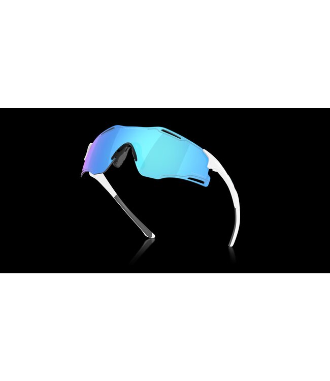 Oakley CYBR Zero Polished White Prizm Sapphire