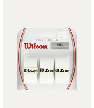 Wilson Pro Overgrip Perforated 3 Pack White