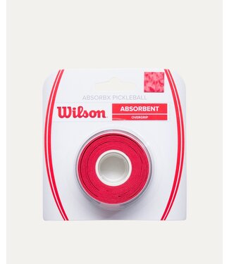 Wilson Absorbx Overgrip Pickleball 3 Pack Red
