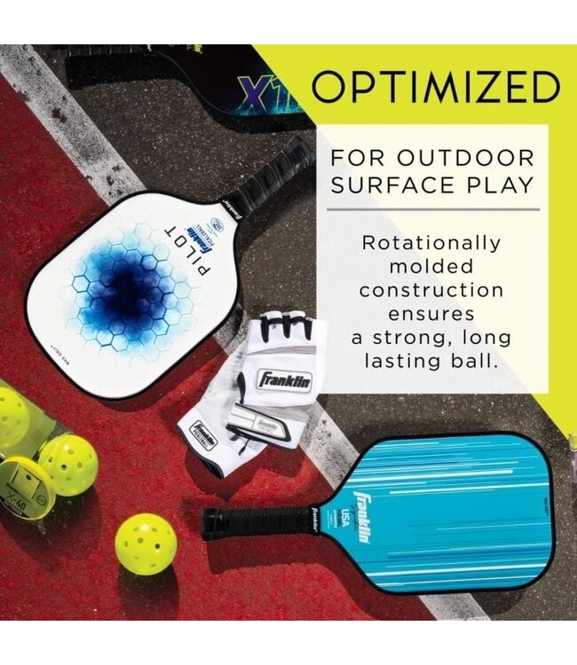 Franklin Sports Inc. Pickleball X-40 12 Pack Mesh Bag Optic