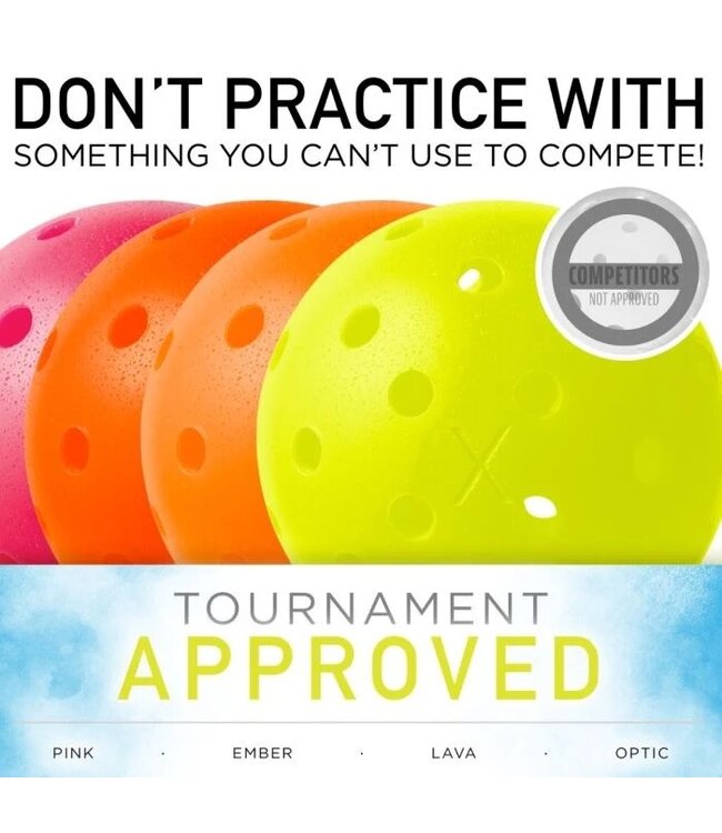 Franklin Sports Inc. Pickleball X-40 12 Pack Mesh Bag Optic