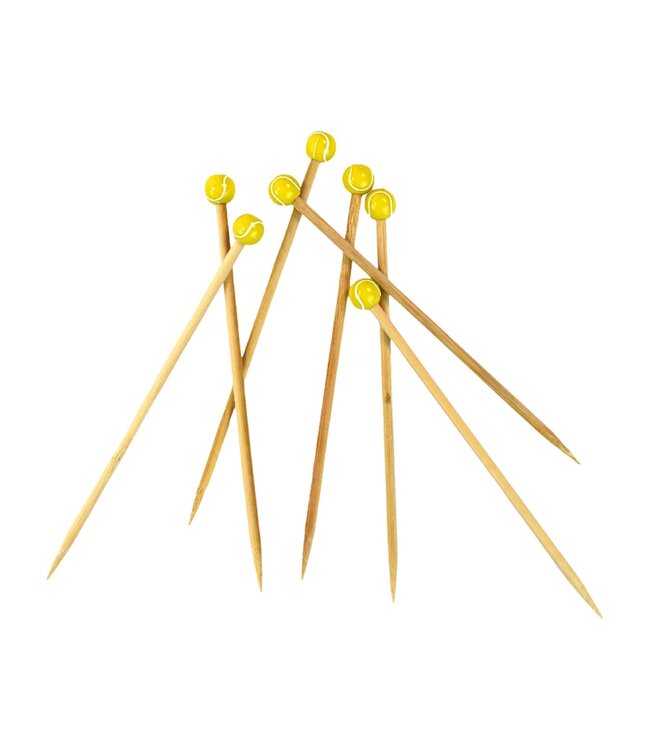 Racquet Inc. Tennis Ball Cocktail Picks (20-Pack)