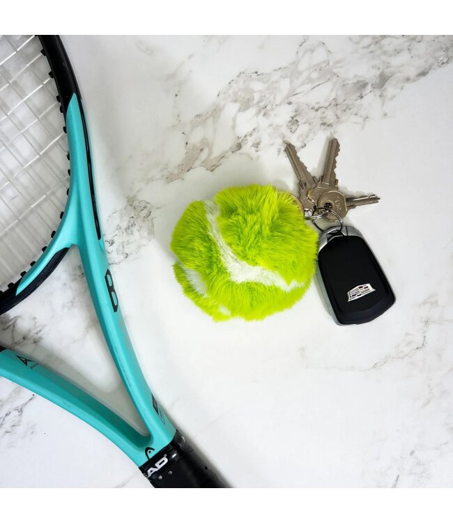 Racquet Inc. Furry Tennis Ball Keychain