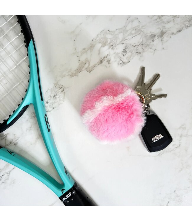 Racquet Inc. Furry Tennis Ball Keychain