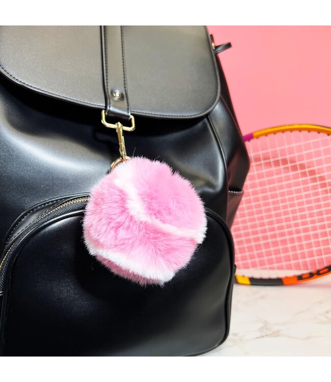 Racquet Inc. Furry Tennis Ball Keychain