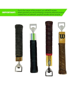 Racquet Inc. Antique Wooden Tennis Racquet Beer Bottle Opener