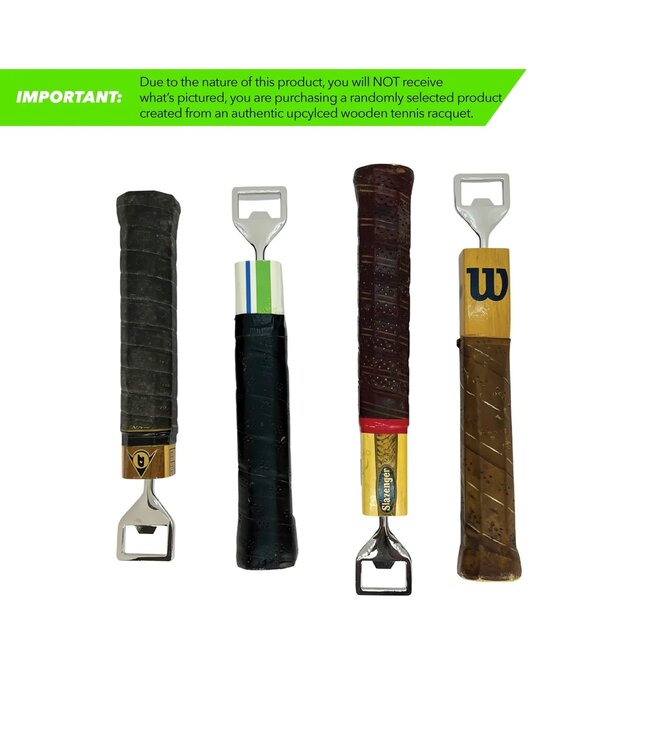 Racquet Inc. Antique Wooden Tennis Racquet Beer Bottle Opener