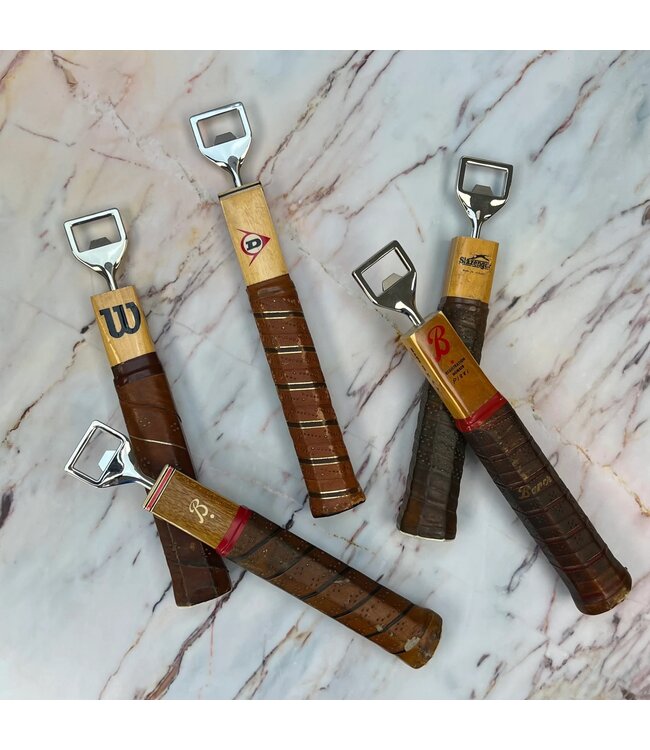 Racquet Inc. Antique Wooden Tennis Racquet Beer Bottle Opener